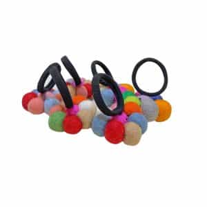 hair band_01 Handmade Felt Ball Hair Band – Eco-Friendly Wool Accessories | Wholesale from Nepal